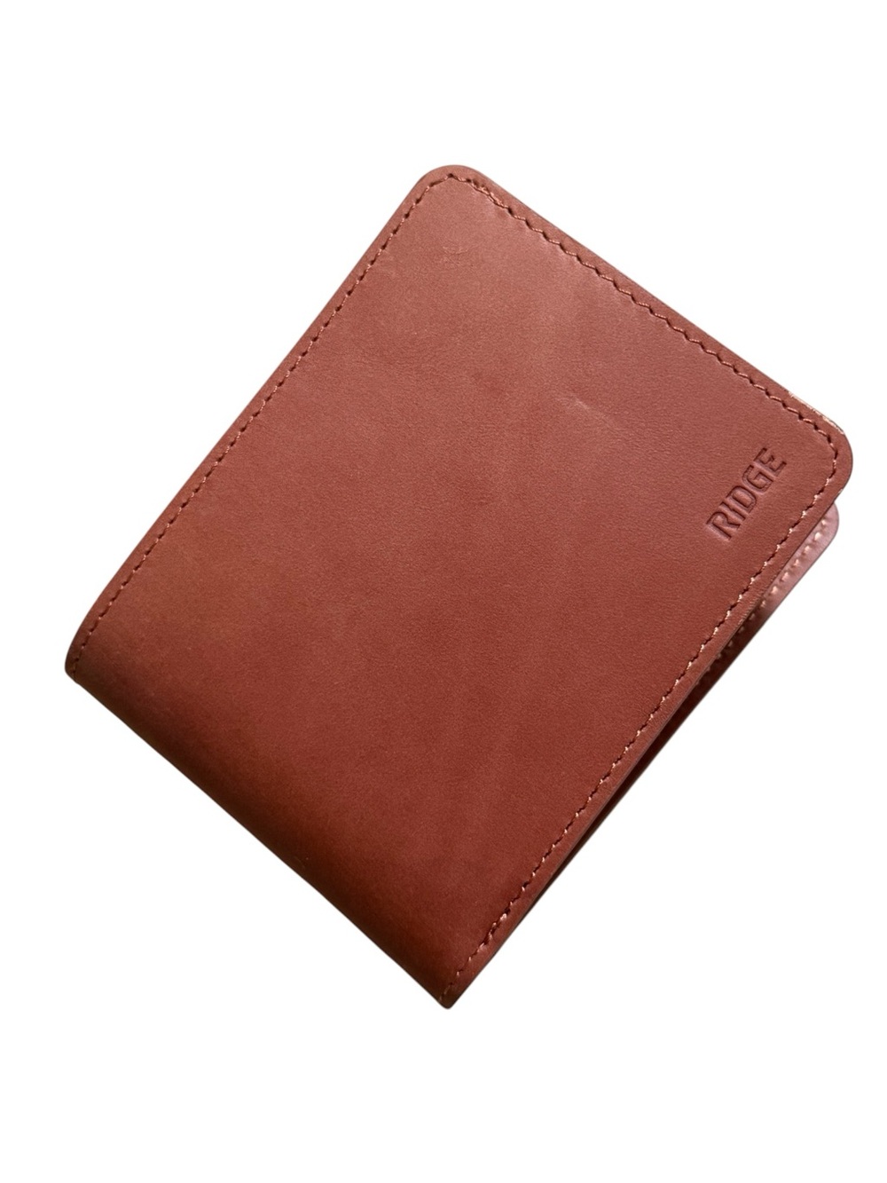 RIDGE Chestnut Leather Bi-Fold wallet